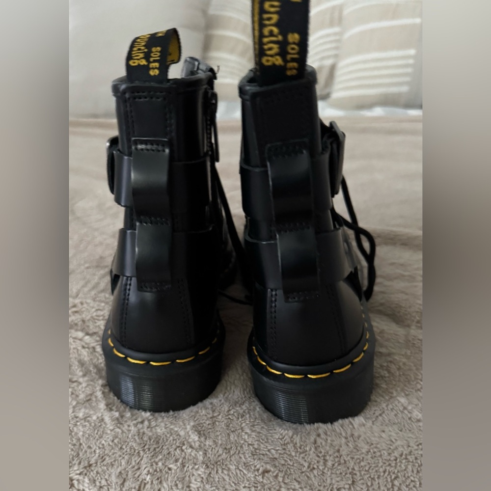 CRISTOFOR LEATHER HARNESS LACE UP BOOTS - Picture 8 of 11